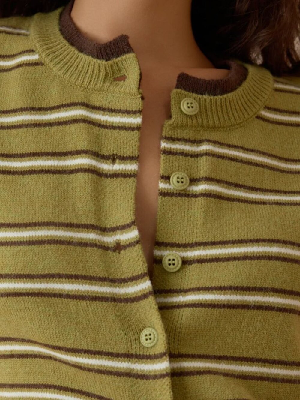 ALTER'D STATE: Lennox Stripe Button Up Cardigan - Picture 4 of 7